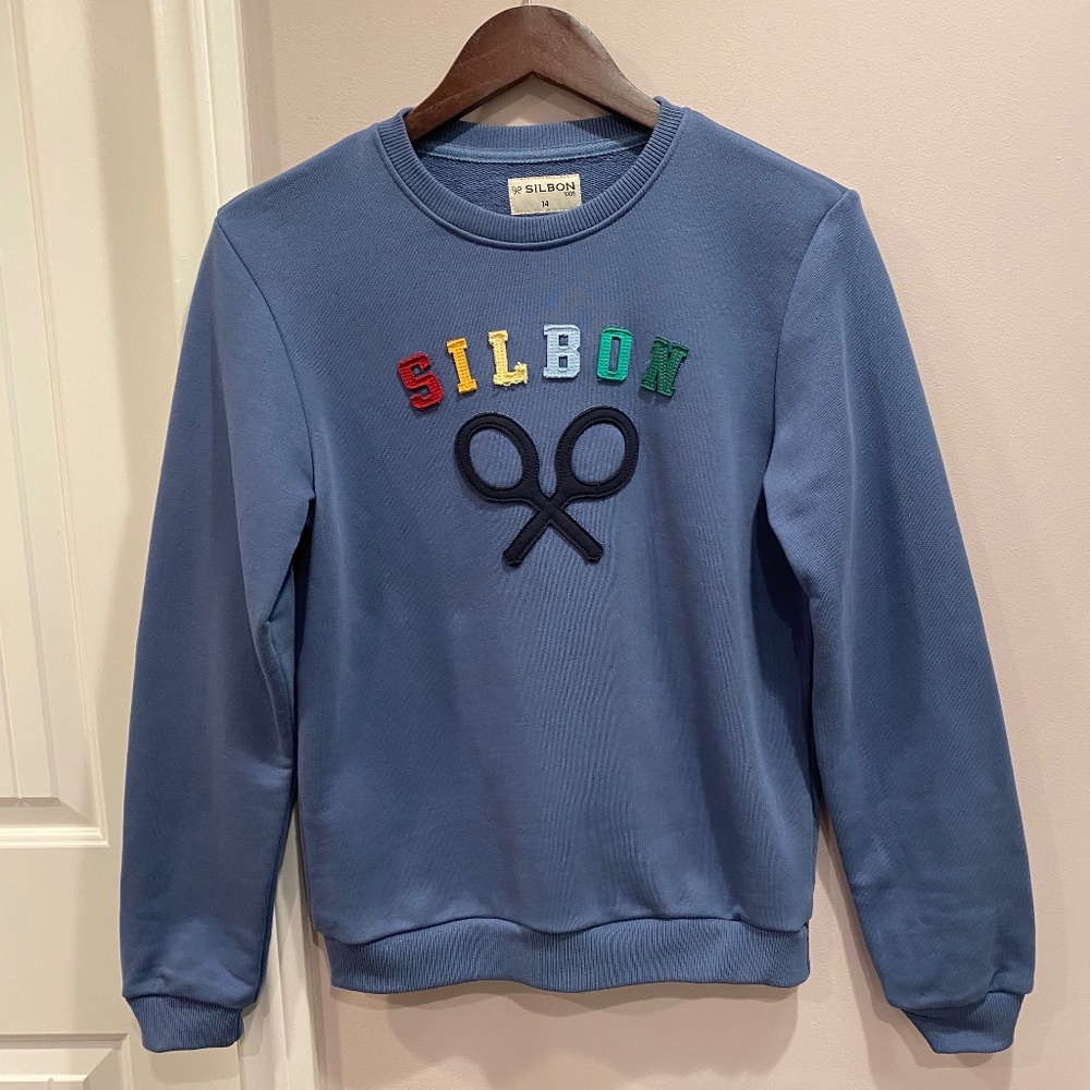 SILBON BLUE SWEATSHIRT for Boys - Size 14